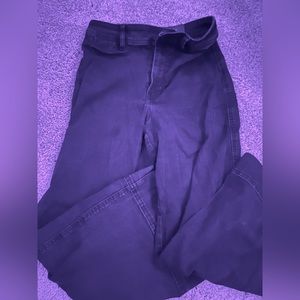 Wide leg stretchy H&M black pants
